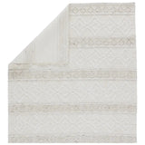 The handwoven Cosette Adelie Area Rug by Jaipur Living showcases a boucle-style geometric design in a light and airy colorway of white and soft gray. Crafted of PET yarn, or recycled plastic, this chic and durable rug brings warmth and a hint of global appeal to indoor and outdoor spaces alike.