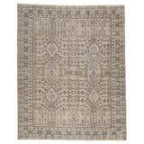 Featuring Salinas Cosimo Hand-Knotted Rug by Jaipur Living at Amethyst Home. The Salinas Cosimo Area Rug is punctuated by traditional, intricate details and a soft, hand-knotted wool construction. The neutral Cosimo area rug makes a transitional statement with grounding hues and Kotan-inspired motifs. This durable, artisan-made rug features a border deta.  Amethyst Home provides interior design, new home construction design consulting, vintage area rugs, and lighting in the Kansas City metro area.