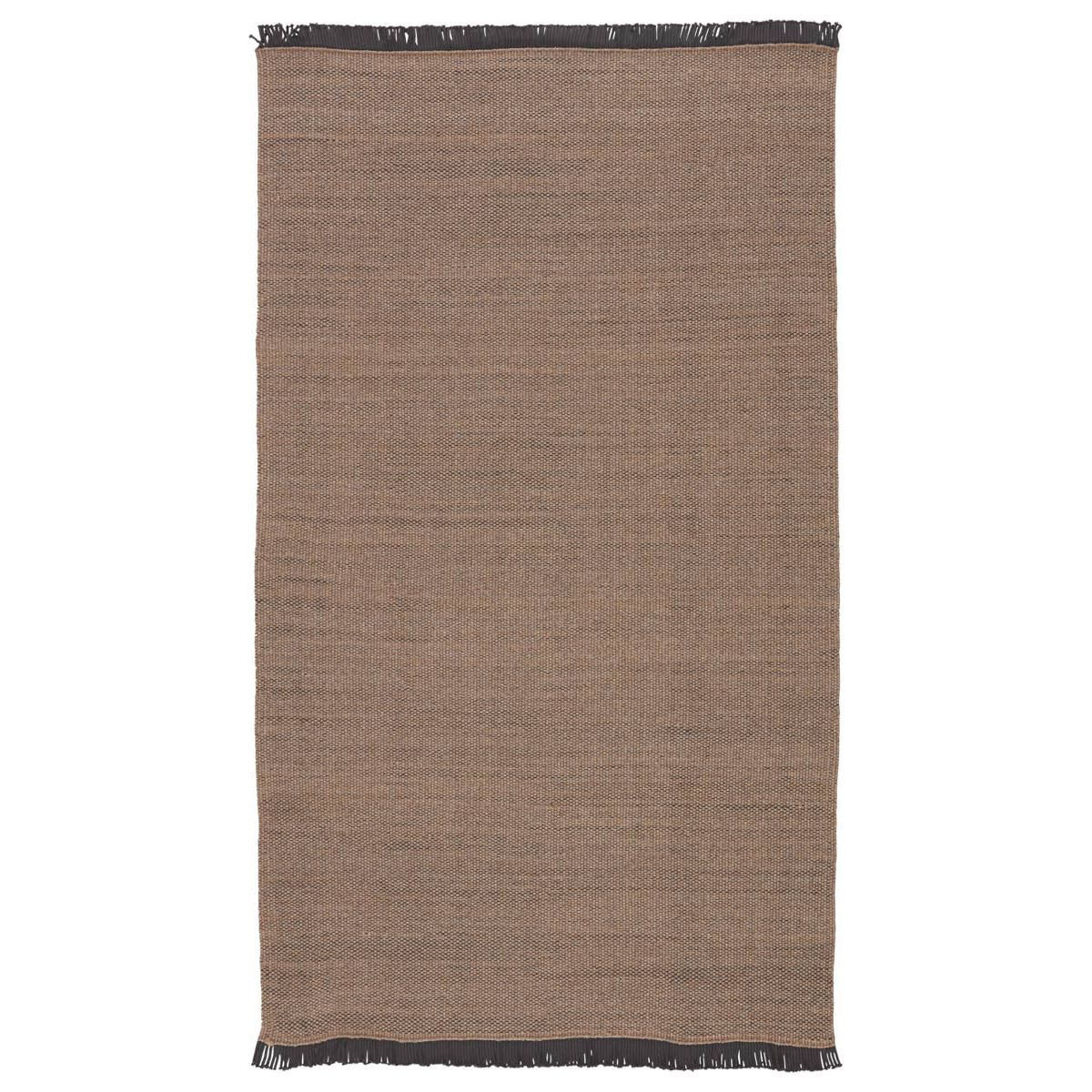 The Jaipur living Sonder Savvy Area Rug, or SOD01, offers a solid, basic design with natural-inspired texture that works for both indoor and outdoor spaces.  This rug features a durable, easy-to-clean polypropylene construction with distinctive corded fringe trim for a textural twist.