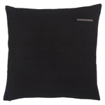 Featuring Taiga Sila Licorice Pillow by Jaipur Living at Amethyst Home. Sophisticated simplicity defines the texturally inspiring Taiga collection. Crafted of soft linen, viscose, and cotton, the Sila pillow boasts a mix of pattern-rich and embroidered details. Deep black and tan tones lend a bold yet versatile complement to any space.
Size: 22" x 22"
100.  Amethyst Home provides interior design, new home construction design consulting, vintage area rugs, and lighting in the Scottsdale metro area.