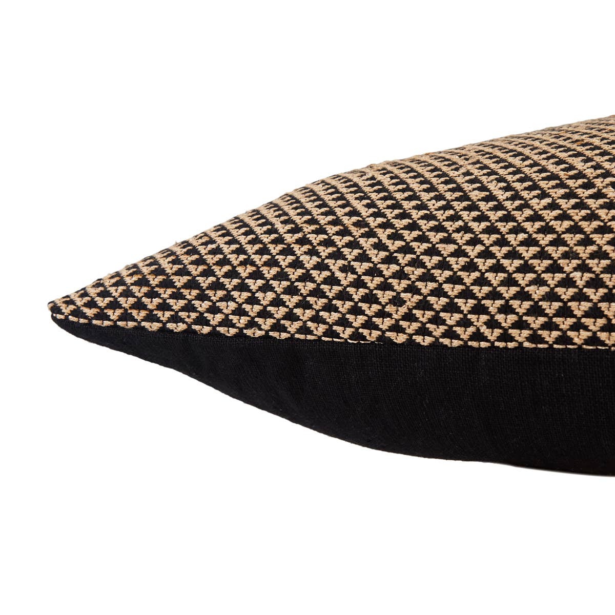 Sophisticated simplicity defines the texturally inspiring Taiga collection. Crafted of soft linen, viscose, and cotton, the Sila pillow boasts a mix of pattern-rich and embroidered details. Deep black and tan tones lend a bold yet versatile complement to any space.  Size: 22" x 22"