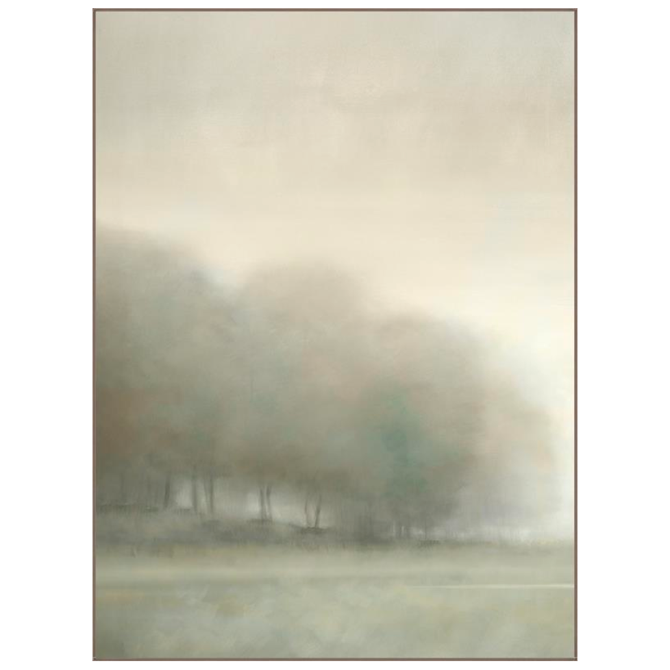 This Field of Frost I Art takes us to a quiet, peaceful space. We'd love to see this hung in your entryway, living room, or other space.   Artist: D’Alessandro Léon Product Type: Giclee Finish: Encaustic Gel - Horizon Size: 40" x 54" without frame   