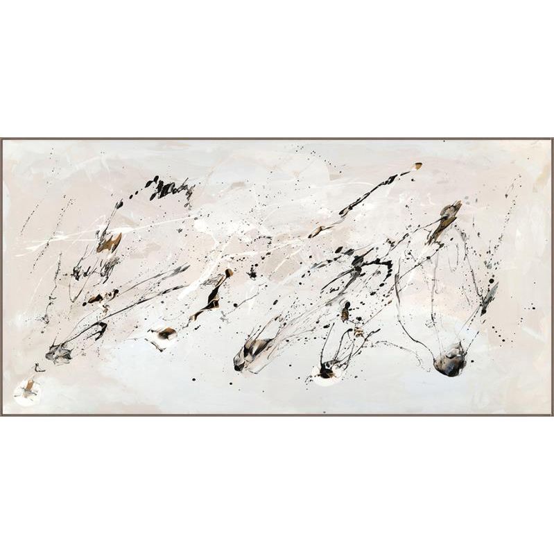 Featuring Something Art by Leftbank Art at Amethyst Home. This Something Art is an abstract piece with muted colors. This brings a modern look to any living room, bedroom or other area. 
Artist: Van Garret Product Type: GicléeFinish: Image Brush GelSize: 60" x 30" without frame
  Framed as shown.  Amethyst Home provides interior design, new home construction design consulting, vintage area rugs, and lighting in the Houston metro area.
