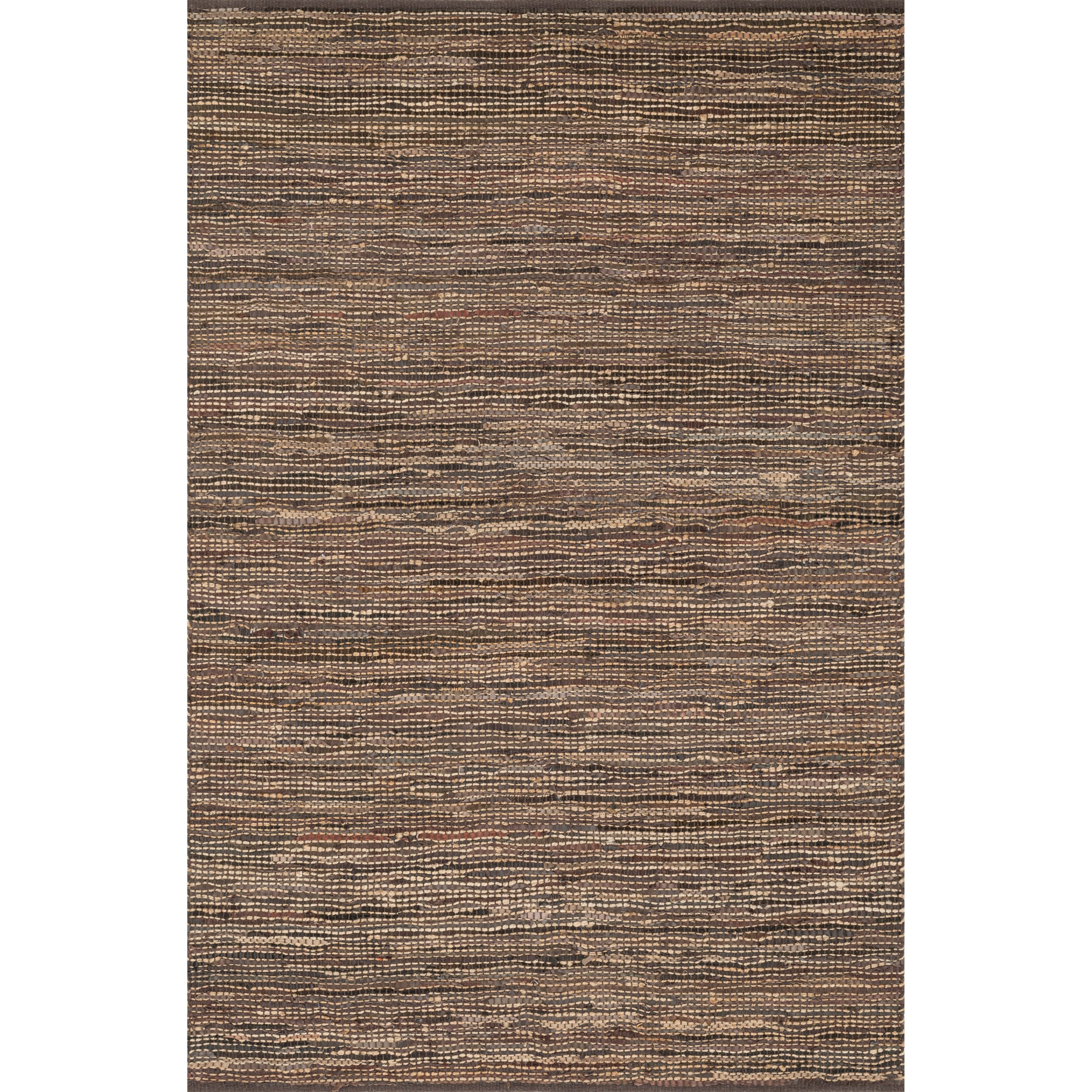 Give your room an all natural feel with the Edge ED-01 Brown Area Rug by Loloi. These earthy rugs are hand woven in India of alternating strips of leather, jute, and cotton for a unique tactile feel that your feet will love. Available in four neutral colors, ensuring a seamless addition to any decor.