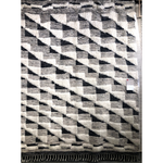 A nod to timeless Moroccan style, the Khalid Collection is hand-knotted in India by skilled artisans. The soft pile features 100% natural, undyed wool, lending slight variations in tones that make each piece it's own. Plus, each rug is finished with a thoughtfully designed fringe.  Hand Knotted 100% Wool KF-02 Natural/Black