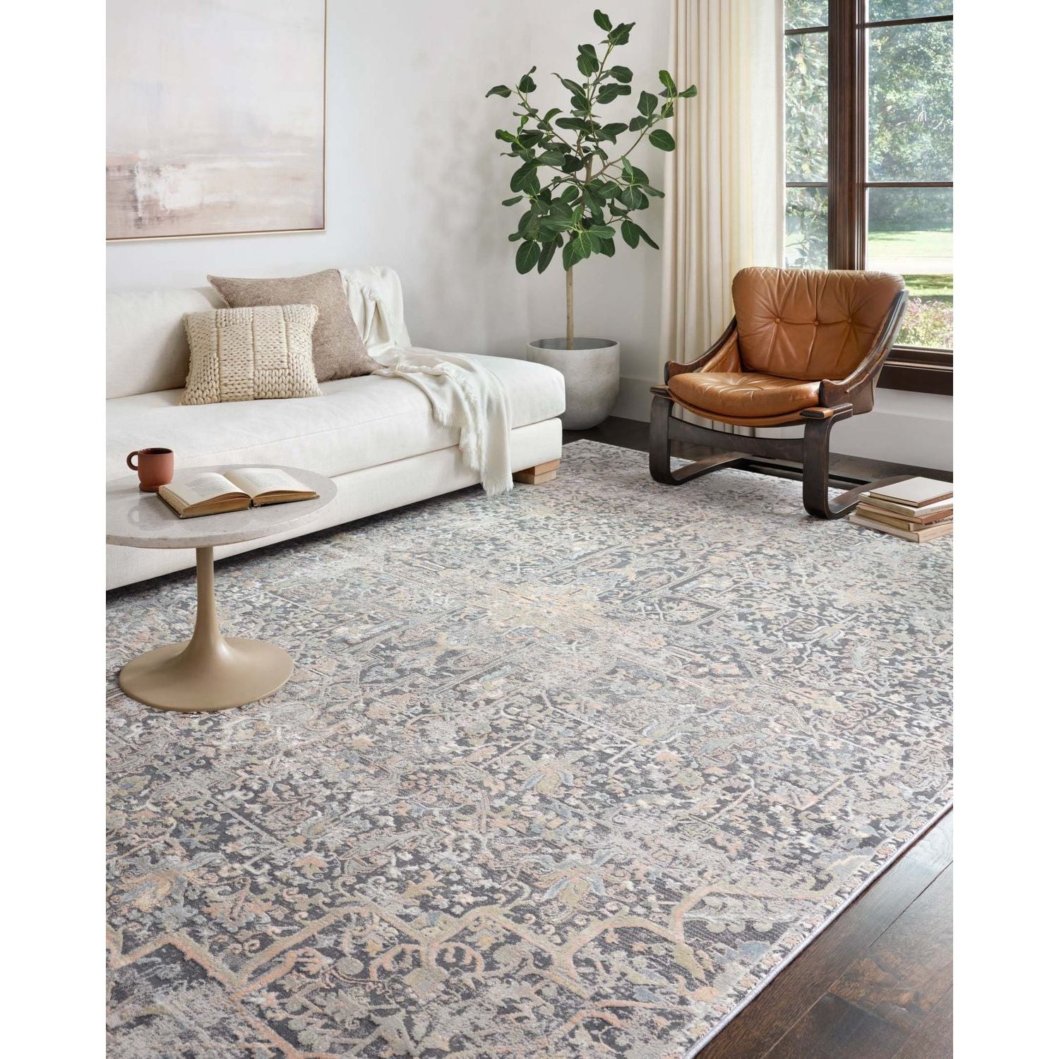 The Lucia Collection is a beautifully rich statement piece to add a layer of sophistication to any room. Power-loomed of polypropylene & polyester with a high/low pile and a curated color palette for a high-end look at an affordable price.  Power Loomed 41% Polypropylene | 59% Polyester LUC-02 Charcoal/Multi