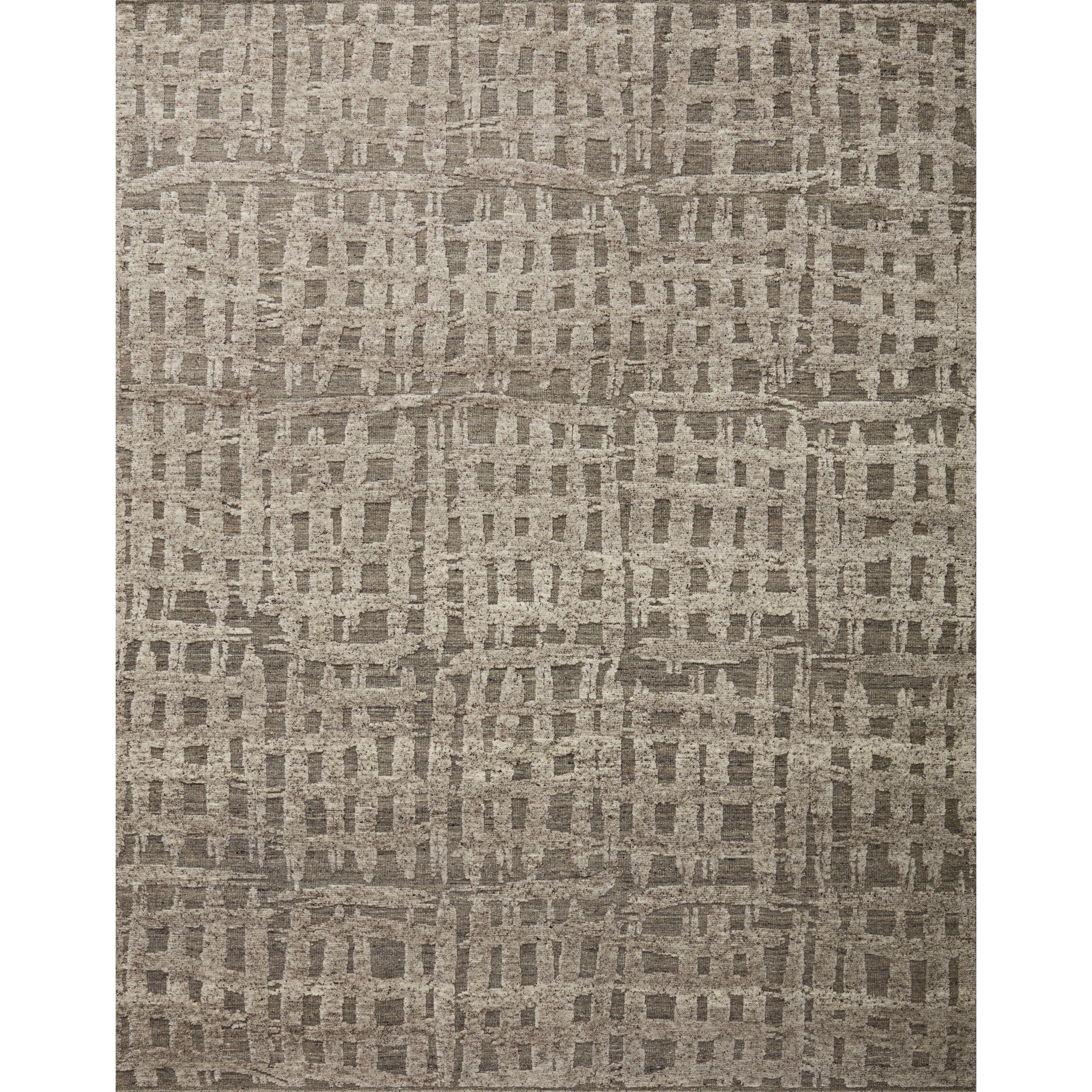 The Loloi Naomi Smoke / Ash Area Rug, or NAO-07 is hand-knotted of wool and cotton by artisans in India. Naomi offers bold designs with earthy hues and features a high-low pile that adds depth and dimension, making each piece create the illusion of movement. A perfect rug for your living room, entryway, or other space