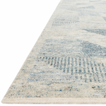 Drawing inspiration from tribal influences, the Odyssey Light BlueArea  Rug combines relaxed linear pattern with a sophisticated color palette. Each Odyssey area rug, which is hand knotted of wool, viscose, and cotton, is crafted entirely by hand by master artisans in India.  Hand Knotted 70% Viscose from Bamboo | 30% Wool OD-06 Light Blue
