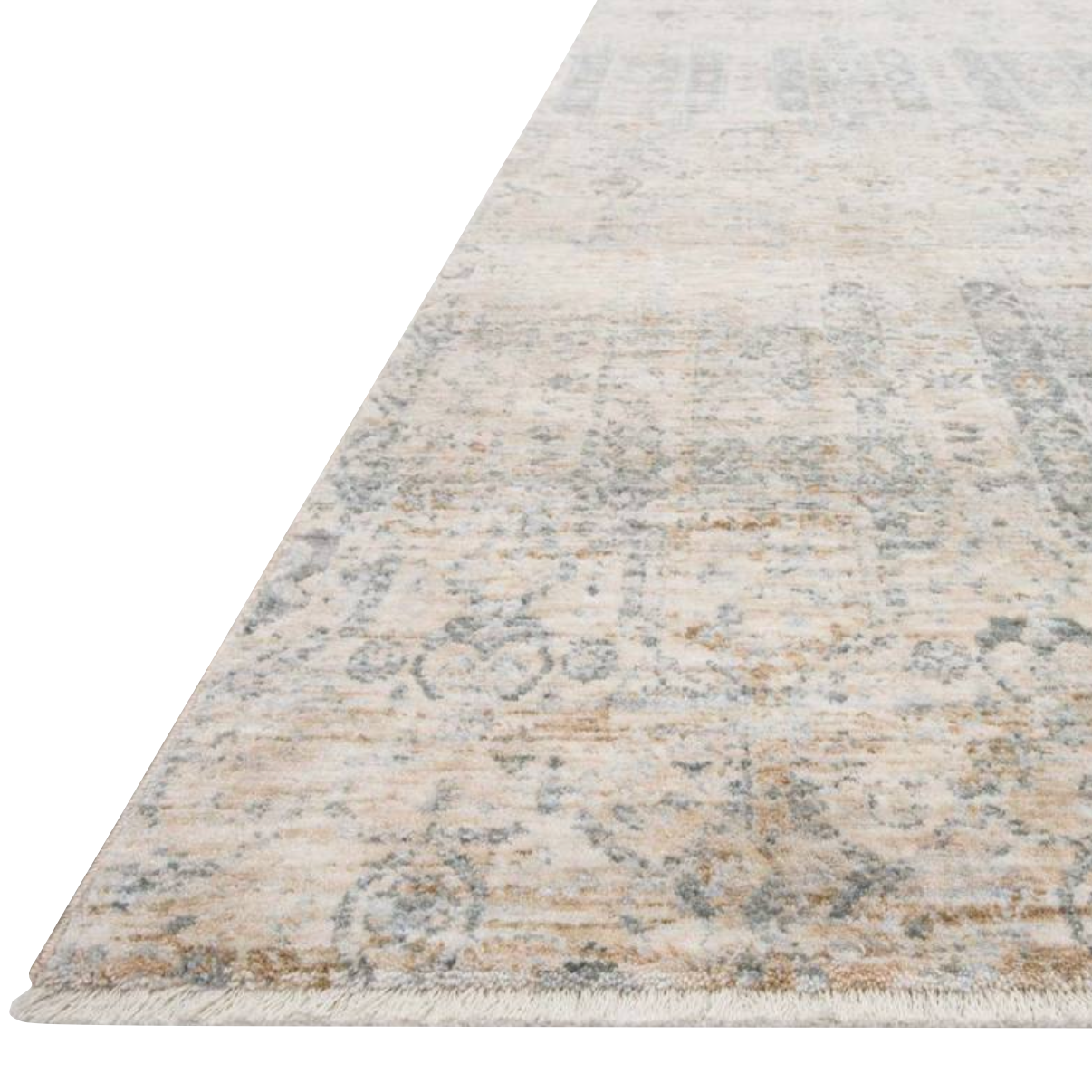 Our updated take on a classic. The Pandora Ivory/Mist Rug is power-loomed of 100% polyester, ensuring long-lasting durability, no shedding, and a soft feel underfoot.  The pile features a high to low texture, accentuating these timeless yet current designs. This rug is great for living rooms, bedrooms, or any room where you want cozy and comfortable texture on the floor!  Power Loomed 100% Polyester PAN-02 Ivory/Mist