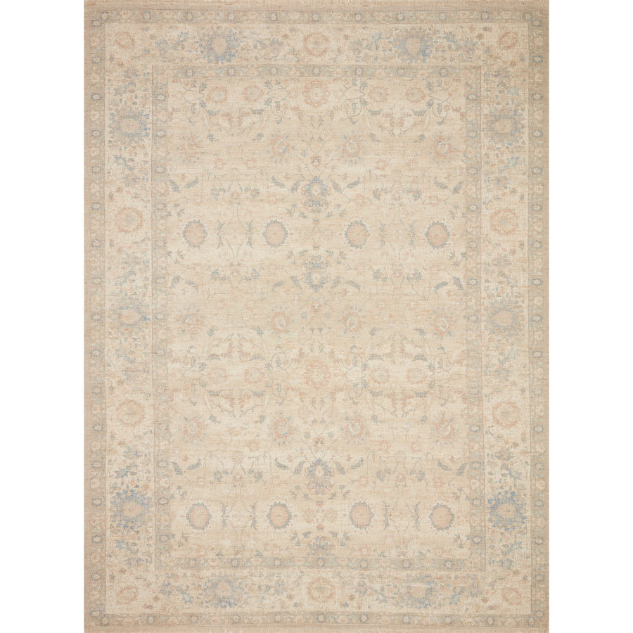 Priya Natural / Blue Rug
