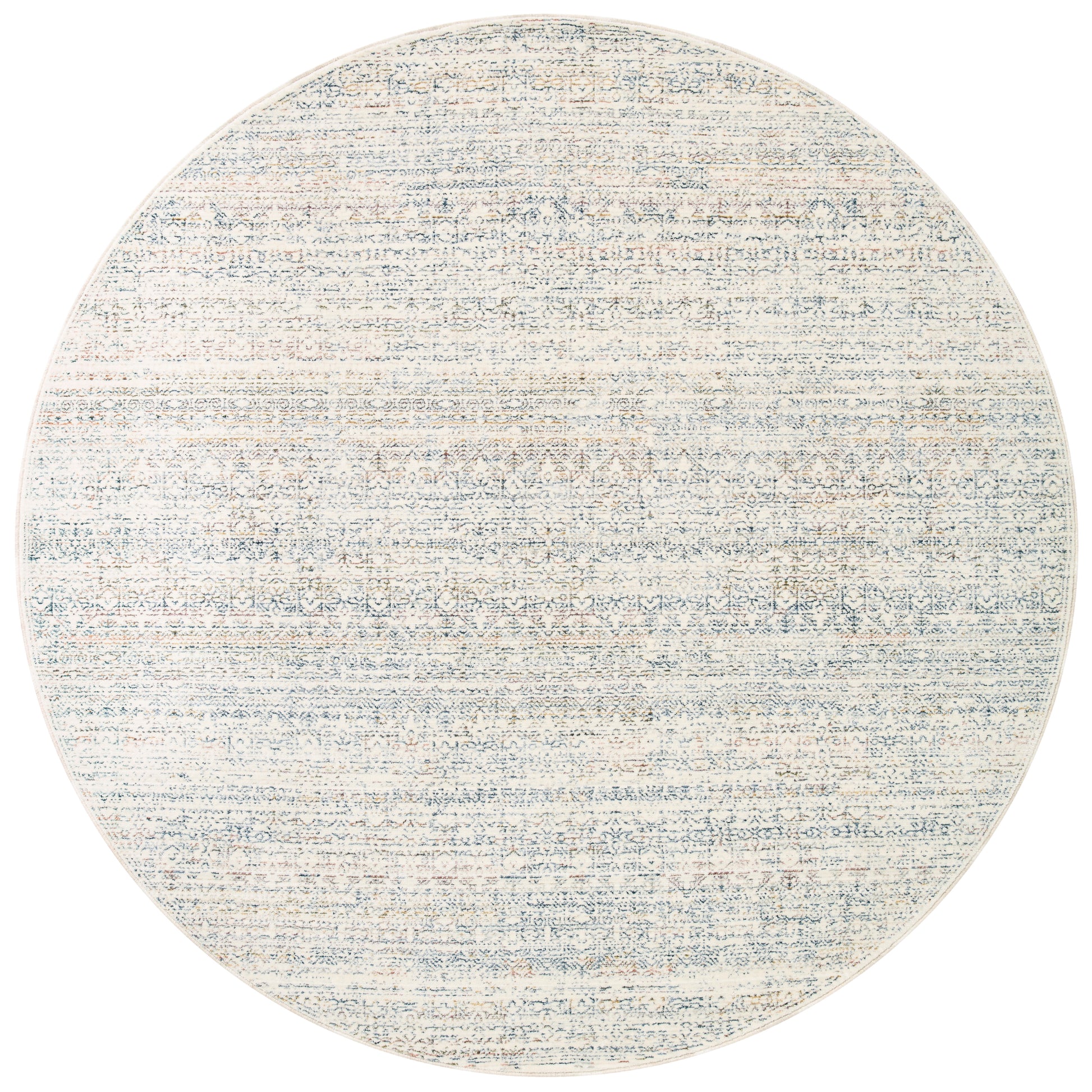 Stain-resistant, fade-resistant, and long-lasting, the Zuma Collection for Amber Lewis x Loloi features a soft pile in a serene grey, blue and ivory palette. Zuma also carries the Okeo-Tex® label, ensuring the rug's materials do not contain harmful substances. Power Loomed 100% Polyester Pile ZUM-01 AL Ivory / Multi