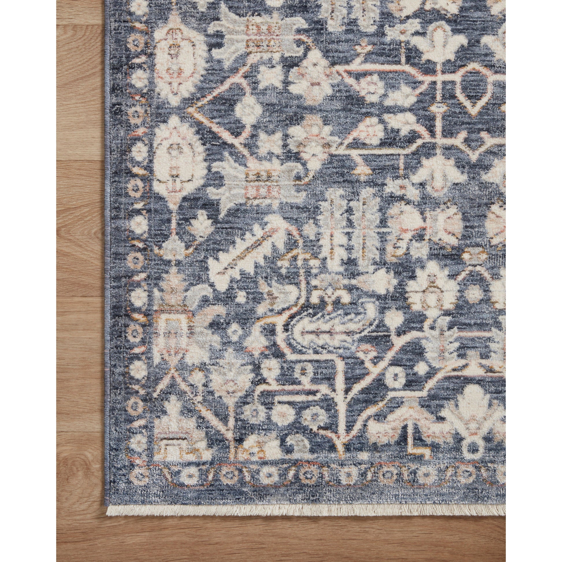 Stain-resistant, fade-resistant, and long-lasting, the Zuma Collection for Amber Lewis x Loloi features a soft pile in a serene grey, blue and ivory palette. Zuma also carries the Okeo-Tex® label, ensuring the rug's materials do not contain harmful substances. Power Loomed 100% Polyester Pile ZUM-02 AL Blue / Ivory