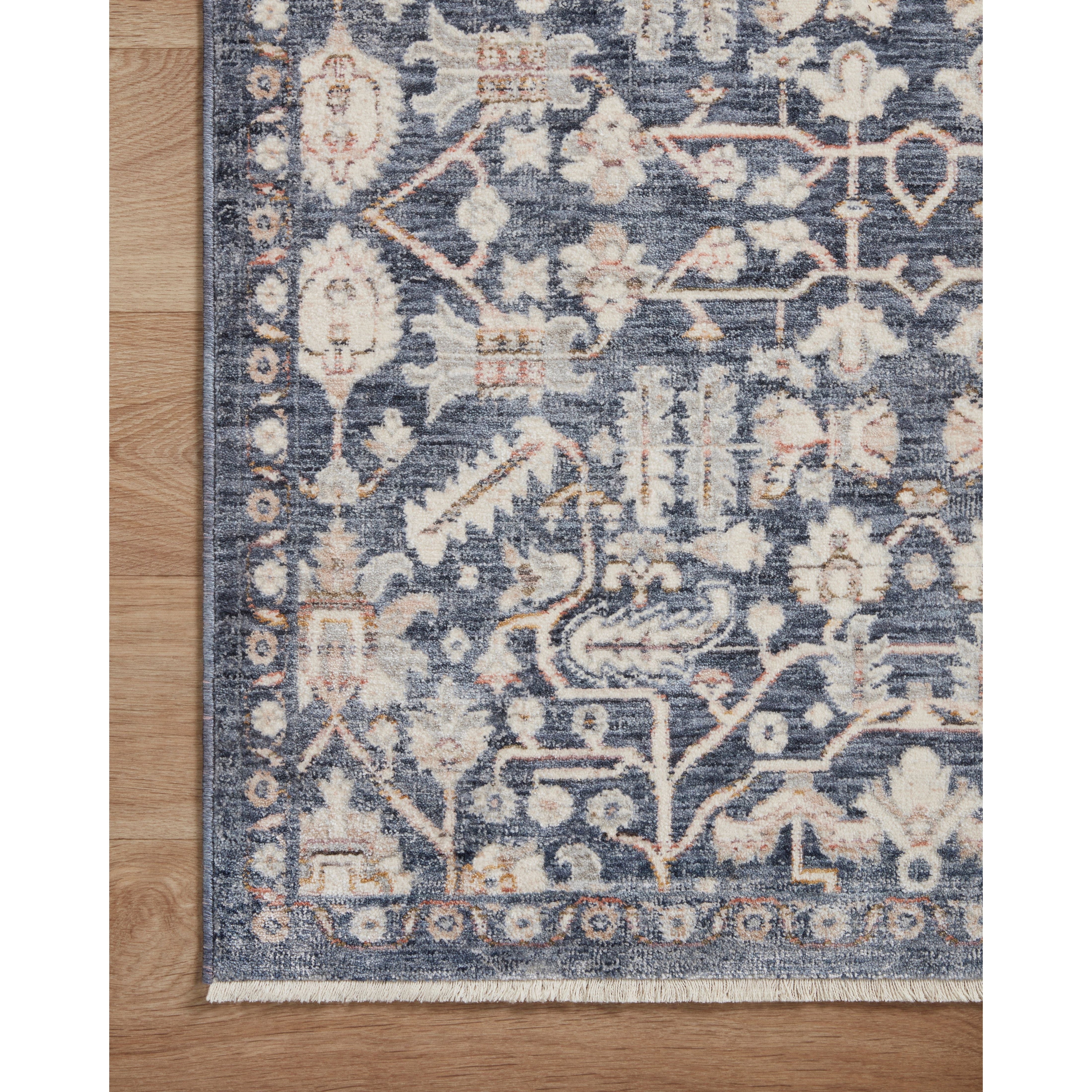 Stain-resistant, fade-resistant, and long-lasting, the Zuma Collection for Amber Lewis x Loloi features a soft pile in a serene grey, blue and ivory palette. Zuma also carries the Okeo-Tex® label, ensuring the rug's materials do not contain harmful substances. Power Loomed 100% Polyester Pile ZUM-02 AL Blue / Ivory