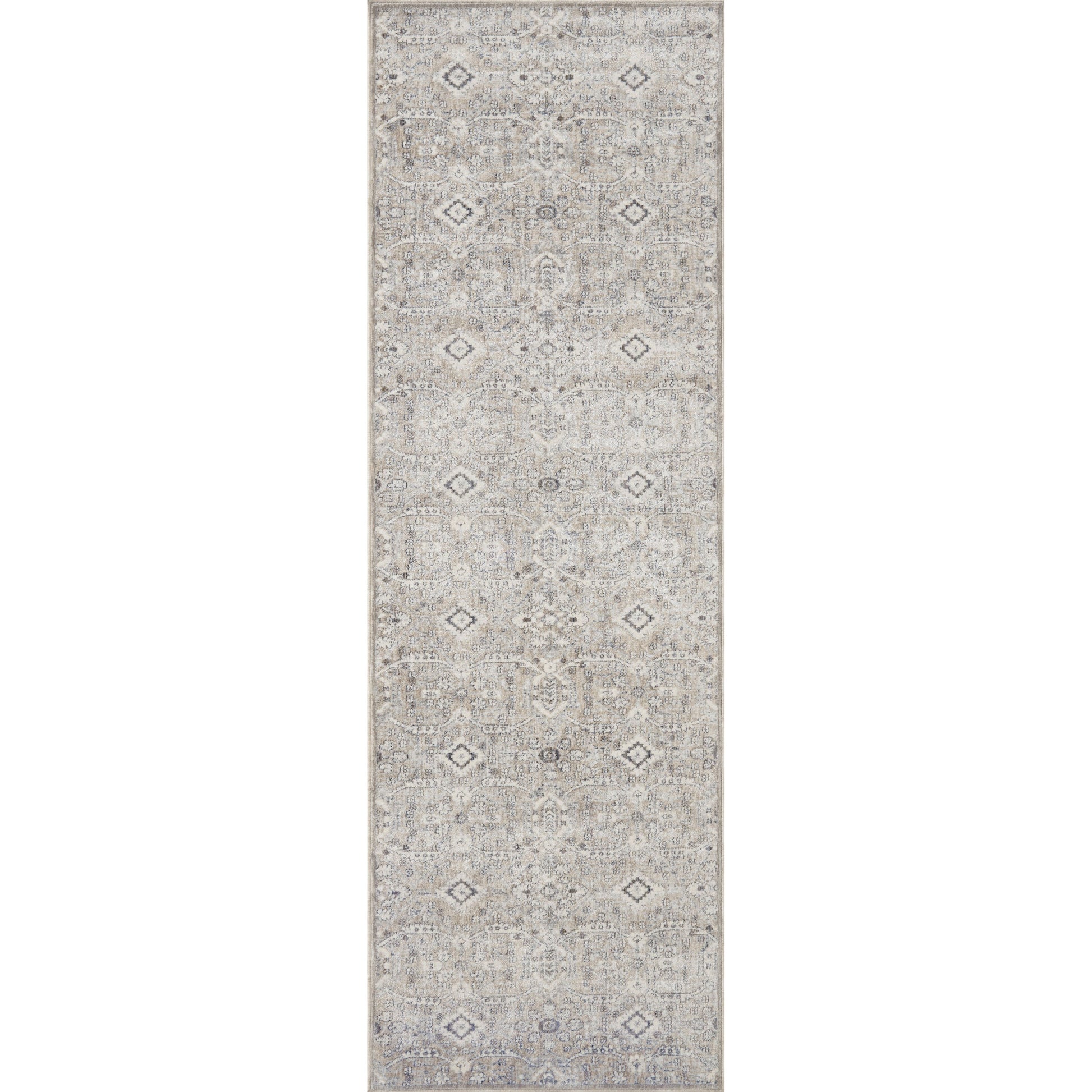Stain-resistant, fade-resistant, and long-lasting, the Zuma Collection for Amber Lewis x Loloi features a soft pile in a serene grey, blue and ivory palette. Zuma also carries the Okeo-Tex® label, ensuring the rug's materials do not contain harmful substances. Power Loomed 100% Polyester Pile ZUM-07 AL Silver / Sky