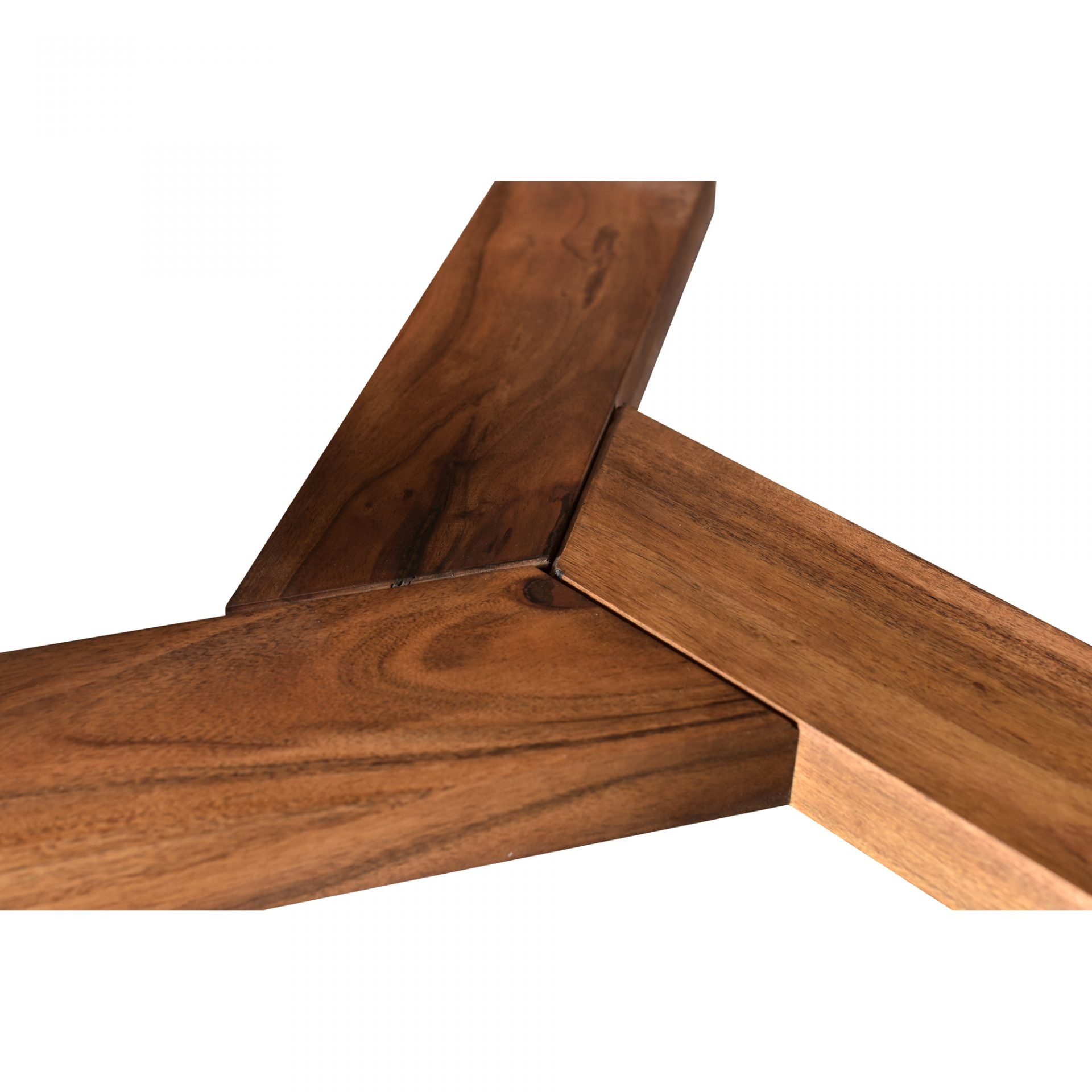 With a solid Satwaria marble tabletop, the Jinxx Dining Table - Brown showcases the best of nature's work. Solid Acacia legs form an ergonomic base that allows 4-6 people to sit comfortably around the table.  Size: 48"W x 48"D x 30"H Materials: White Satwaria Marble Top, Solia Acacia Base, MDF