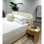 Made from solid oak and a natural finish, the Theo Nightsand gives us all the natural, earthy vibes. The drawer makes this an extremely function, contemporary piece to add to your room.   Size: 19"W x 19"D x 18.5"H Material: Solid Oak
