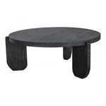 We love the oblong, funky legs of this Wunder Coffee Table. With a concrete top mixed with the acacia legs, this brings a unique, modern look to any living room or lounge area!   Dimensions: 38"W x 38"D x 14"H  Materials:  Concrete Top, Acacia leg 