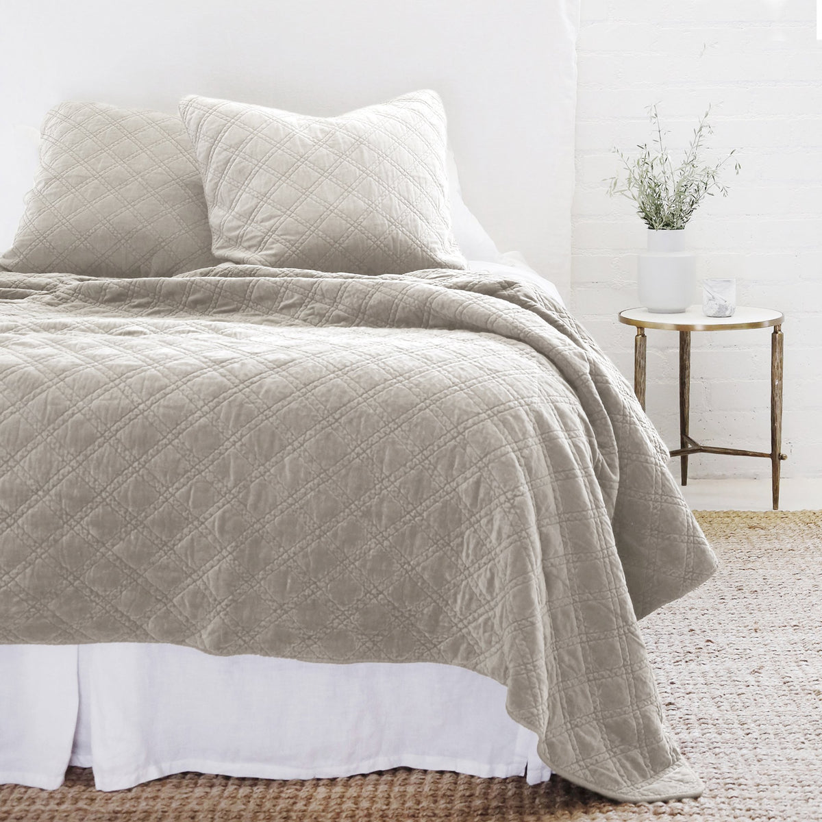 Brussels Coverlet Bedding - Taupe