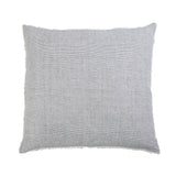 Subtle frayed edges of soft linen add a dash of unexpected detail to this Logan Duvet Collection Navy by Pom Pom at Home. Woven with two different colored yarns for a heathered effect, the duvet cover and shams feature shell button closures.  Inserts sold separately 100% linen Shell-button closure Machine wash cold; tumble dry low; warm iron as needed. Do not bleach