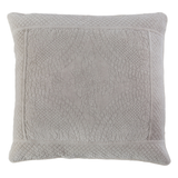The Marseille Coverlet Bedding Taupe by Pom Pom at Home is luxurious and elegant with a detailed floral and diamond quilted pattern on the front made of 100% stone washed cotton velvet.  100% cotton velvet Machine wash cold; tumble dry low; warm iron as needed Do not bleach 