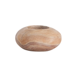 These Sandstone Tealight Holders add an organic ambiance -- the natural aspect of these sandstone tea lights make it a whole vibe. Pair together or one on its own.   Each one will vary.   Size: 4"L x 2.75 "W x 3.5" Round 
