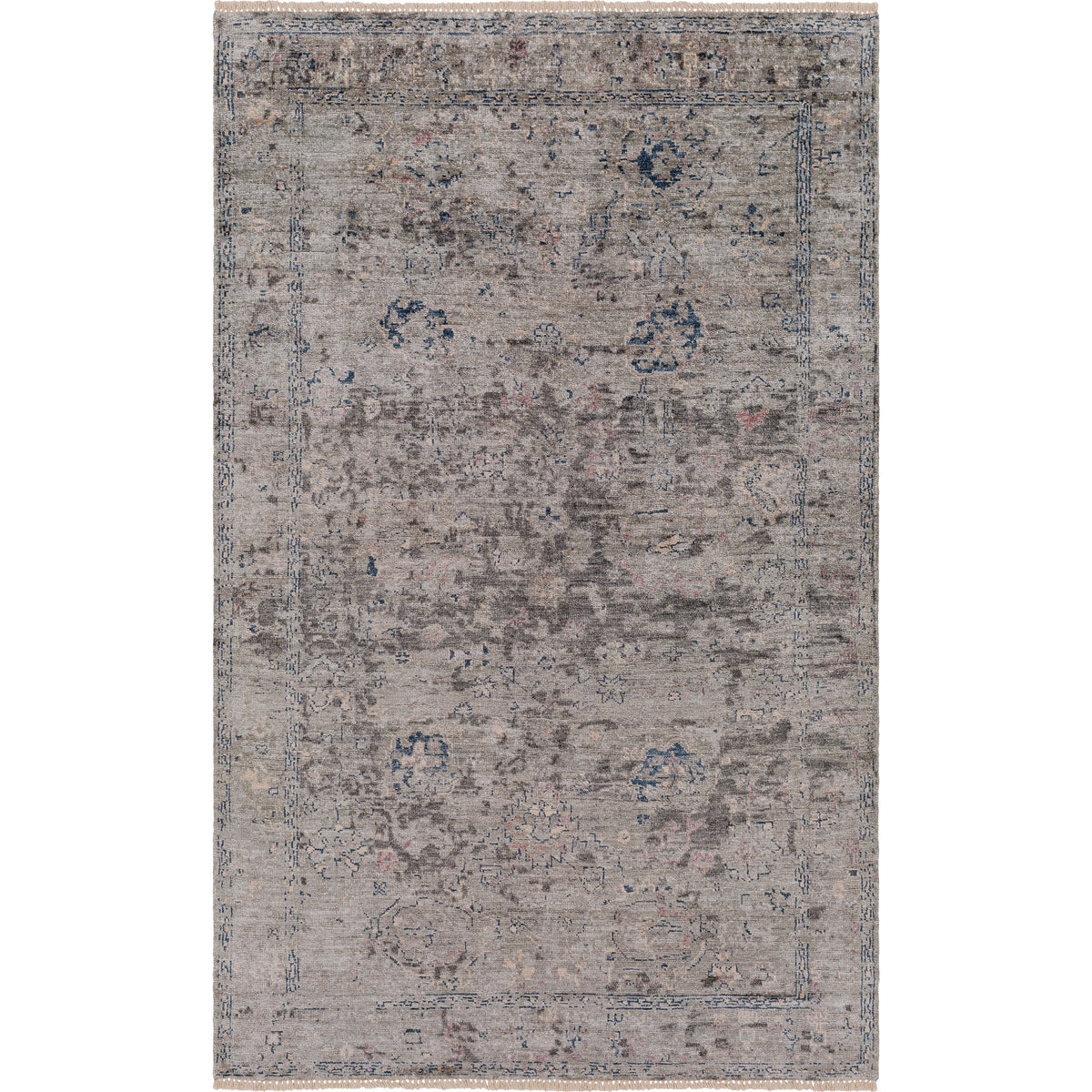 Theodora Charcoal / Ocean Hand-Knotted Rug