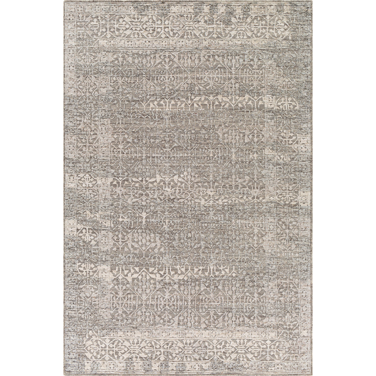 Tunus Silver Hand-Knotted Rug