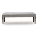 This Charlie Bench by Verellen features exposed wood and a clean look. Made to order in their North Carolina atelier, the Charlie Bench comes standard with:  • Foam Down Tight Seat Construction • Double Needle • Upholstered Only • Please Specify Stitch Detail • Please Specify Leg Finish