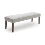 This Charlie Bench by Verellen features exposed wood and a clean look. Made to order in their North Carolina atelier, the Charlie Bench comes standard with:  • Foam Down Tight Seat Construction • Double Needle • Upholstered Only • Please Specify Stitch Detail • Please Specify Leg Finish