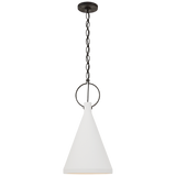 Featuring Limoges Tall Pendant by Visual Comfort at Amethyst Home. We love the finish on this Limoges Tall Pendant by Visual Comfort. This would look gorgeous over a kitchen island, kitchen sink, or other area needing extra light. 
Overall Dimensions: 13.5" L x 13.5" W x 25.75" HWeight: 6 lbs..  Amethyst Home provides interior design, new home construction design consulting, vintage area rugs, and lighting in the Washington metro area.
