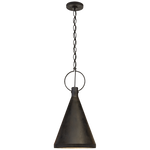 Featuring Limoges Tall Pendant by Visual Comfort at Amethyst Home. We love the finish on this Limoges Tall Pendant by Visual Comfort. This would look gorgeous over a kitchen island, kitchen sink, or other area needing extra light. 
Overall Dimensions: 13.5" L x 13.5" W x 25.75" HWeight: 6 lbs..  Amethyst Home provides interior design, new home construction design consulting, vintage area rugs, and lighting in the San Diego metro area.