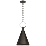 Featuring Limoges Tall Pendant by Visual Comfort at Amethyst Home. We love the finish on this Limoges Tall Pendant by Visual Comfort. This would look gorgeous over a kitchen island, kitchen sink, or other area needing extra light. 
Overall Dimensions: 13.5" L x 13.5" W x 25.75" HWeight: 6 lbs..  Amethyst Home provides interior design, new home construction design consulting, vintage area rugs, and lighting in the San Diego metro area.